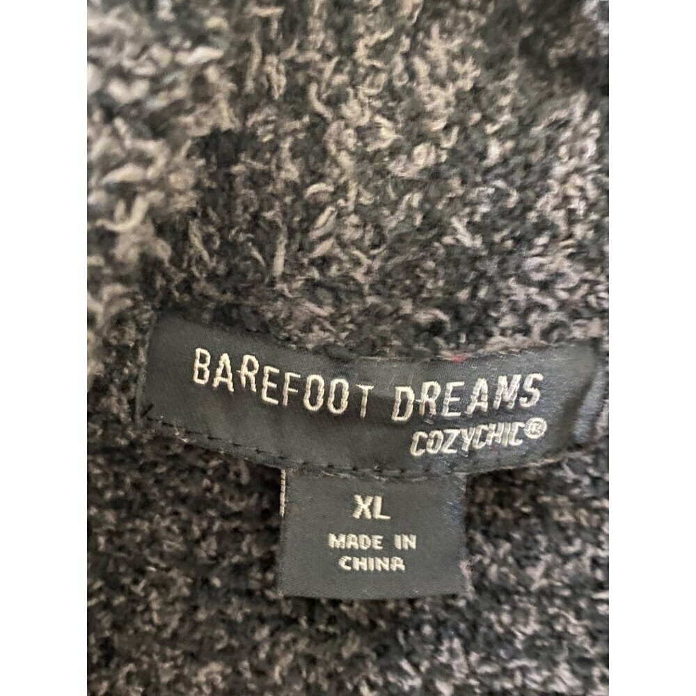 Barefoot Dreams Women's Charchol Grey Open Front Long Sleeve Cardigan - XL - Picture 3 of 13